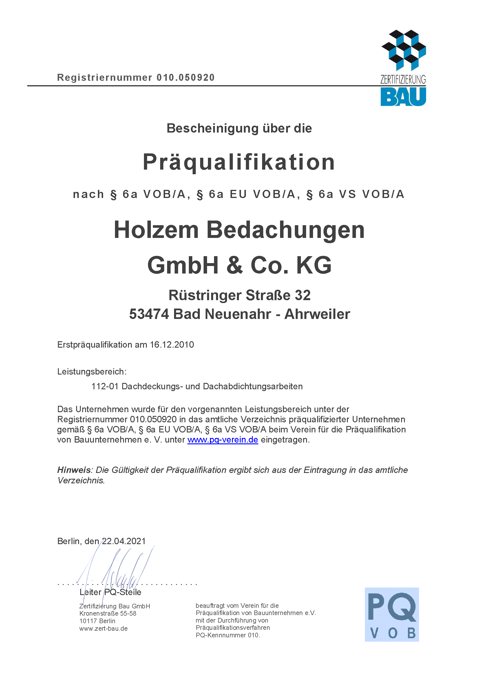 zertifizierter Braas Dachdecker in Bad Neuenahr
